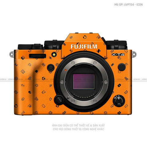 Dán Skin Máy Ảnh Fujifilm Vân Nổi Pattern Icon Cam | UVPT04