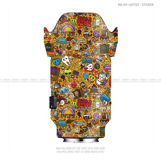 Dán Skin Ống Kính Sigma Vân Nổi Sticker 05 | UVPT22