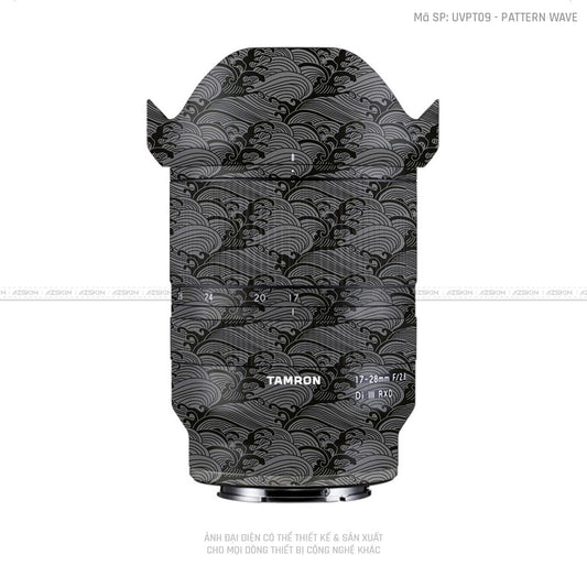 Dán Skin Ống Kính Tamron Vân Nổi Pattern Wave Xám | UVPT09