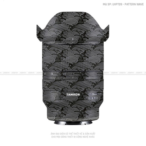 Dán Skin Ống Kính Tamron Vân Nổi Pattern Wave Xám | UVPT09