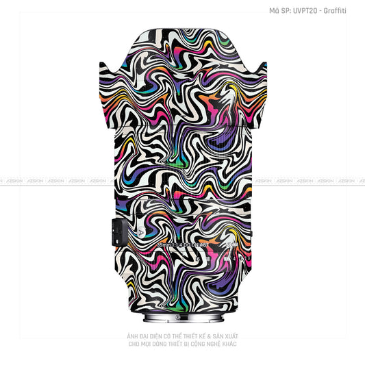 Dán Skin Ống Kính Sigma Vân Nổi Graffiti 02 | UVPT20