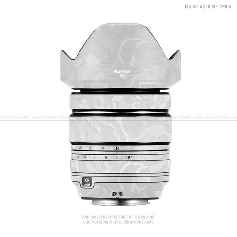 Dán Skin Ống Kính Fujifilm Vân Camo Trắng | CM03