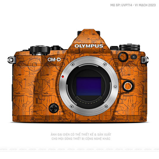 Dán Skin Máy Ảnh Olympus Vân Vi Mạch 2023 Cam | UVPT14