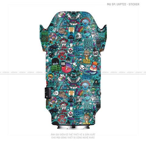 Dán Skin Ống Kính Sigma Vân Nổi Sticker 03 | UVPT22