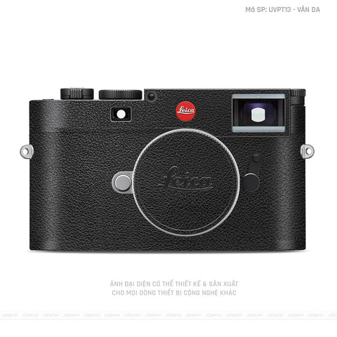 Dán Skin Máy Ảnh Leica Vân Da Đen | UVPT13