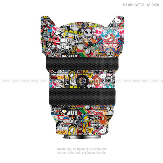 Dán Skin Ống Kính Sony Vân Nổi Sticker 01 | UVPT22