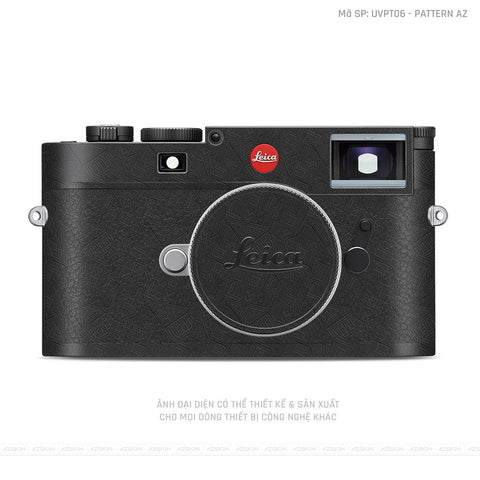 Dán Skin Máy Ảnh Leica Vân Pattern AZ Đen | UVPT06