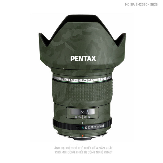 Dán Skin Ống Kính Pentax Vân Camo Xanh | SB26