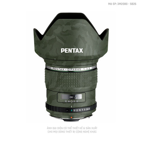 Dán Skin Ống Kính Pentax Vân Camo Xanh | SB26