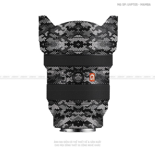 Dán Skin Ống Kính Sony Vân Nổi Mamba Trắng | UVPT05