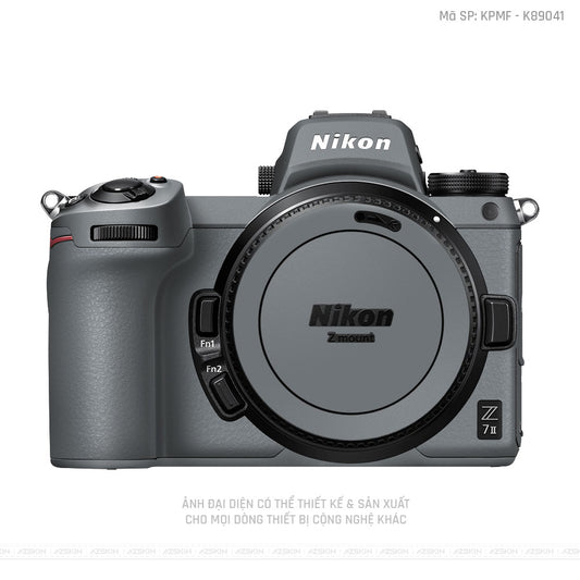 Dán Skin Máy Ảnh Nikon Màu Xám Xi | K89041