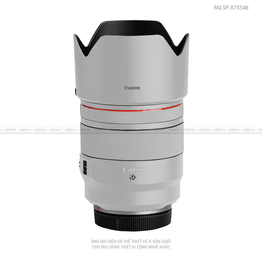 Dán Skin Ống Kính Canon Màu Bạc | K75548