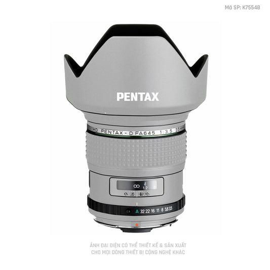Dán Skin Ống Kính Pentax Đổi Màu Bạc | K75548