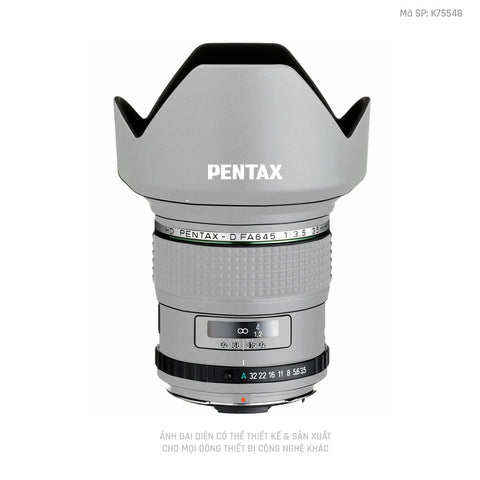 Dán Skin Ống Kính Pentax Đổi Màu Bạc | K75548
