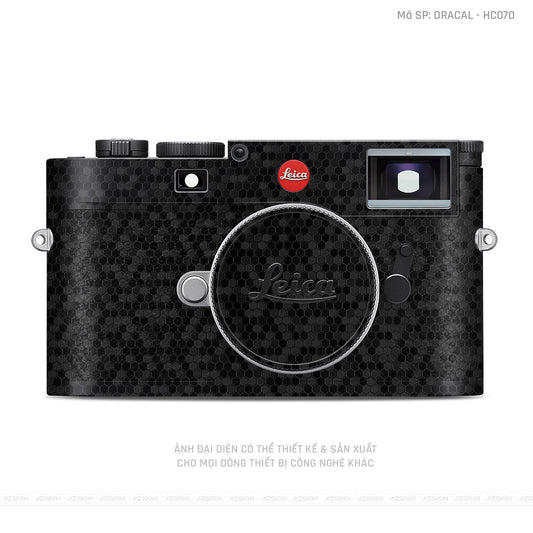 Dán Skin Máy Ảnh Leica Vân Tổ Ong Đen | ORACAL - HC070