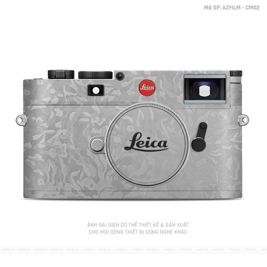 Dán Skin Máy Ảnh Leica Vân Camo Xám | CM02