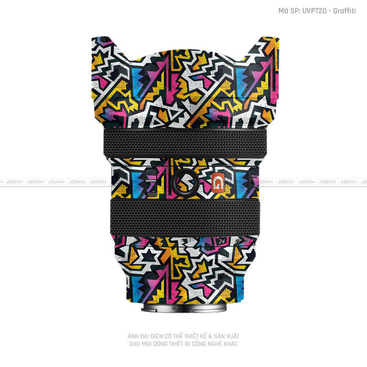 Dán Skin Ống Kính Sony Vân Nổi Graffiti 03 | UVPT20