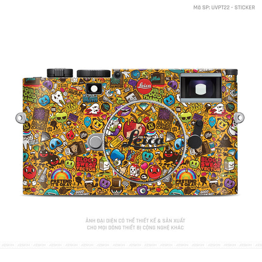 Dán Skin Máy Ảnh Leica Vân Nổi Sticker 05 | UVPT22