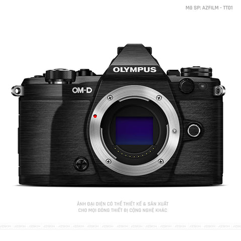 Dán Skin Máy Ảnh Olympus Vân Xước Titan Đen | AZFILM - TT01