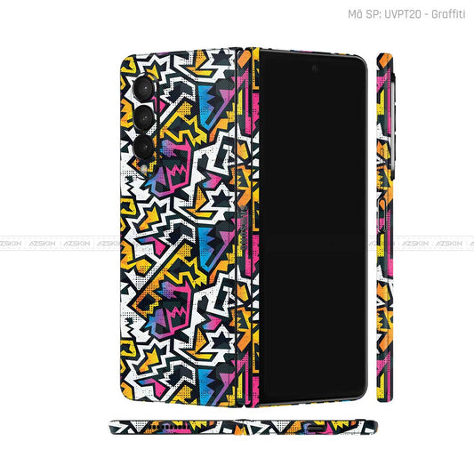Dán Skin Galaxy Z Fold3 Vân Graffiti 03 | UVPT20
