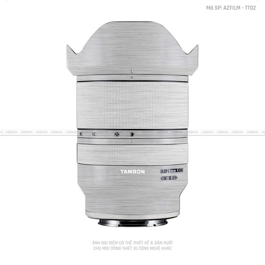 Dán Skin Ống Kính Tamron Vân Titan Xước Bạc | TT02