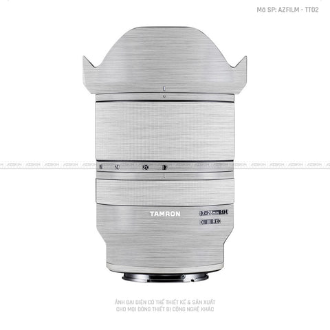 Dán Skin Ống Kính Tamron Vân Titan Xước Bạc | TT02