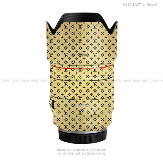 Dán Skin Ống Kính Canon Vân Nổi Pattern LV | UVPT16