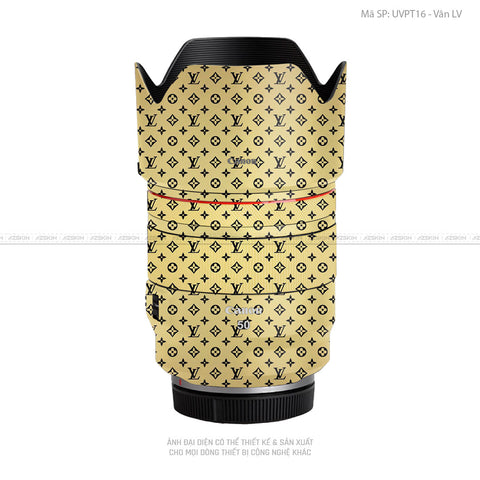 Dán Skin Ống Kính Canon Vân Nổi Pattern LV | UVPT16