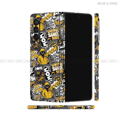 Dán Skin Galaxy Z Fold4 Hình Sticker | D_STK02