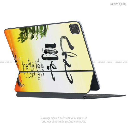 Dán Skin Magic Keyboard Hình Thư Pháp | D_TH02