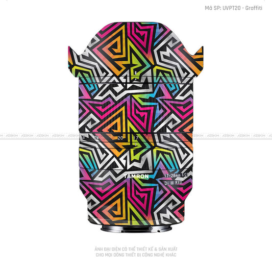 Dán Skin Ống Kính Tamron Vân Nổi Graffiti 01 | UVPT20
