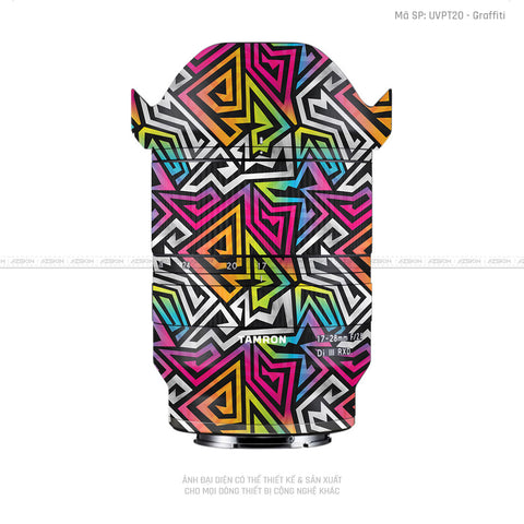 Dán Skin Ống Kính Tamron Vân Nổi Graffiti 01 | UVPT20