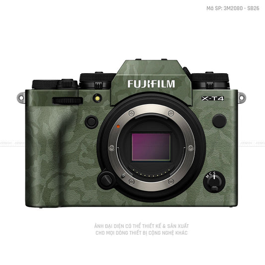 Dán Skin Máy Ảnh Fujifilm Vân Nổi Camo Green | 3M2080 - SB26