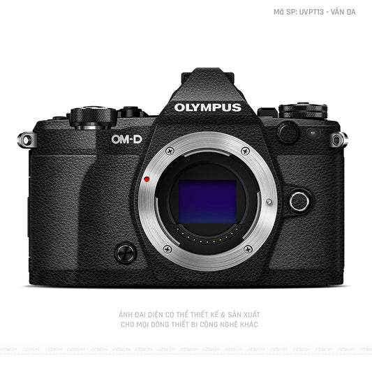 Dán Skin Máy Ảnh Olympus Vân Da Đen | UVPT13