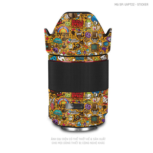 Dán Skin Ống Kính Máy Ảnh Vân Nổi Sticker 05 | UVPT22