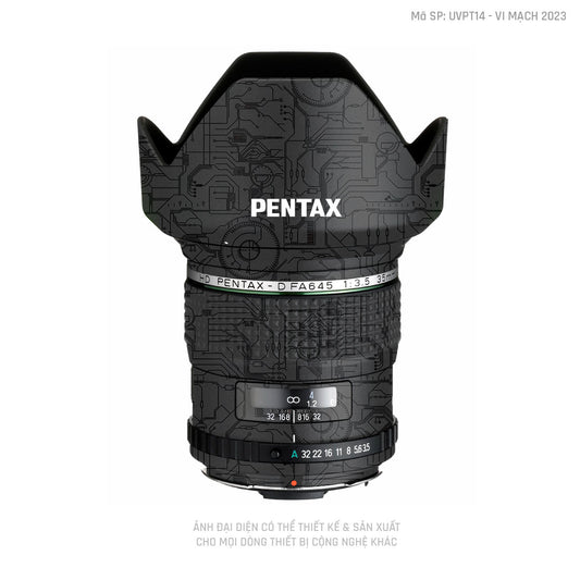 Ống Kính Pentax Vân Nổi Vi Mạch 2023 Đen | UVPT14