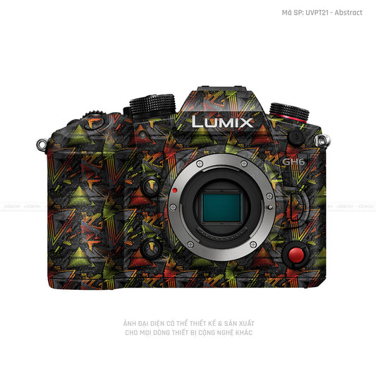 Dán Skin Máy Ảnh Lumix Vân Nổi Abstract 03 | UVPT21