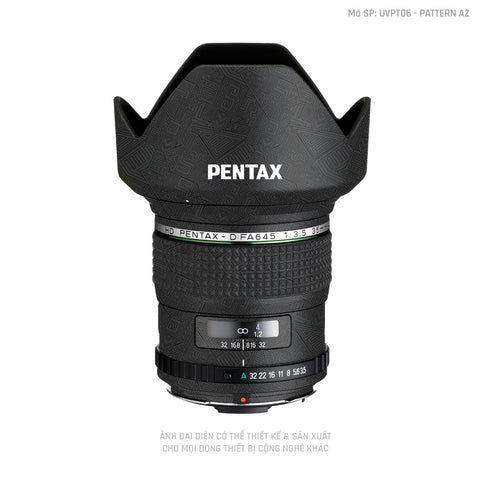 Dán Skin Ống Kính Pentax Pattern AZ Đen | UVPT06