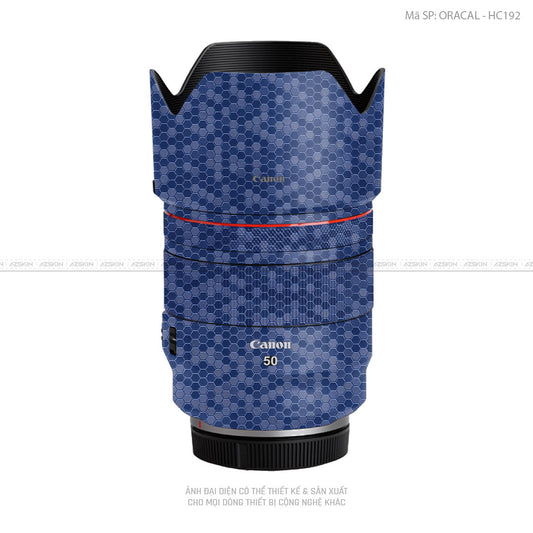 Dán Skin Ống Kính Canon Vân Nổi Tổ Ong Xanh | ORACAL - HC192