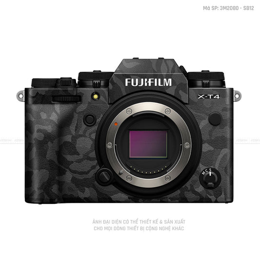 Dán Skin Máy Ảnh Fujifilm Vân Nổi Camo Black | 3M2080 - SB12