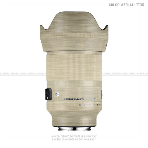 Dán Skin Ống Kính Sigma Vân Titan Xước Vàng | AZFILM - TT05