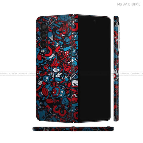 Dán Skin Galaxy Z Fold4 Hình Sticker | D_STK15