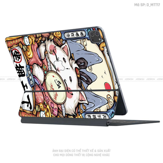 Dán Skin Magic Keyboard Hình Mèo Thần Tài | D_MTT17