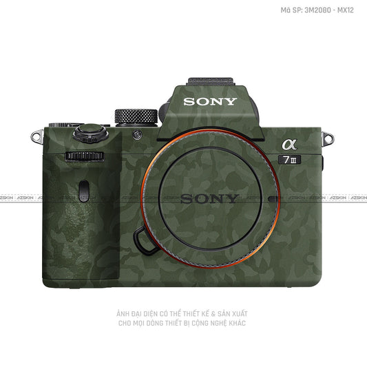 Dán Skin Máy Ảnh Sony Vân Camo Green | 3M2080 - SB26