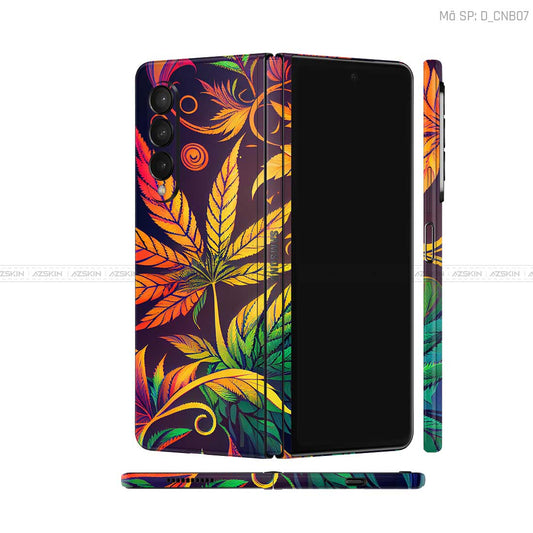 Dán Skin Galaxy Z Fold3 Hình Canabis | D_CNB07