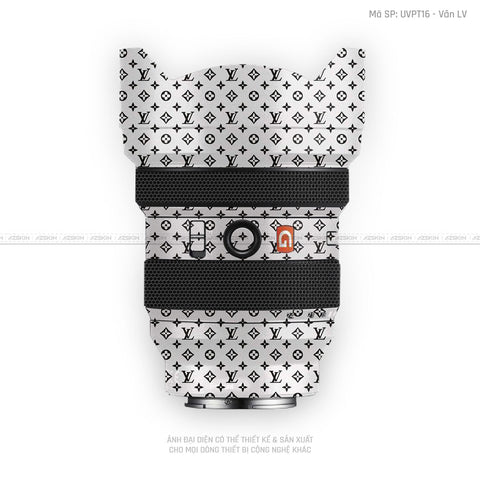 Dán Skin Ống Kính Sony Vân Nổi Pattern LV Trắng | UVPT16