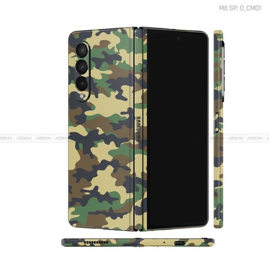 Dán Skin Galaxy Z Fold3 Hình Camo | D_CM01