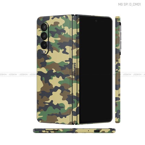 Dán Skin Galaxy Z Fold3 Hình Camo | D_CM01