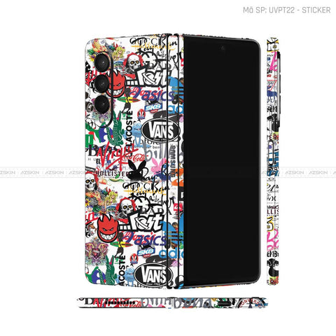 Dán Skin Galaxy Z Fold3 Vân Sticker 04 | UVPT22