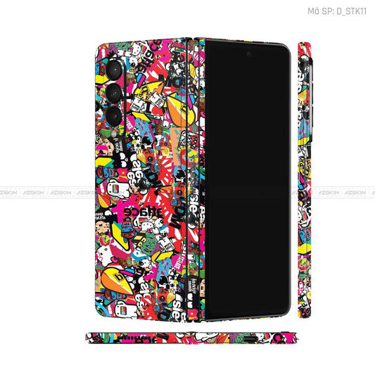 Dán Skin Galaxy Z Fold3 Hình Sticker | D_STK11